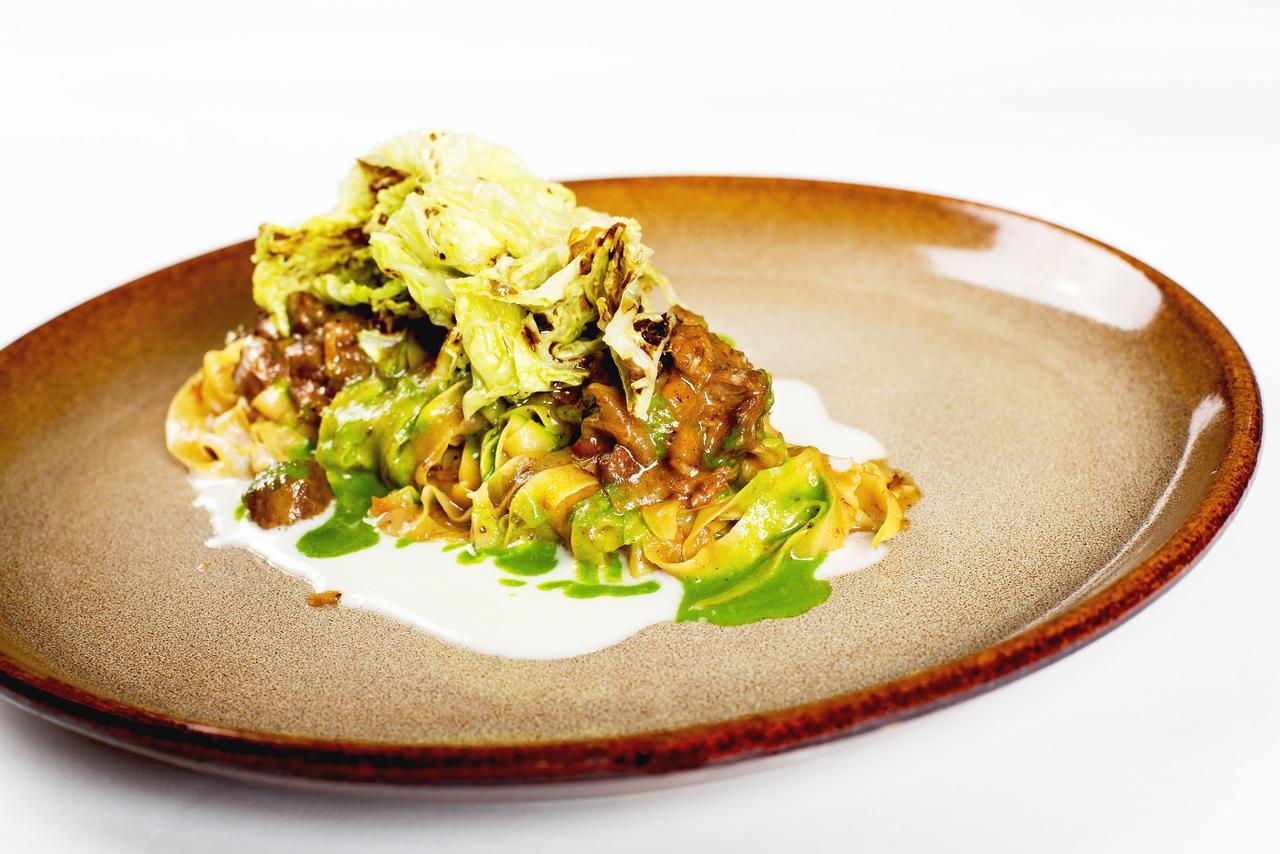 Retro Riverside Wellness Resort Karlovy Vary Bagian luar foto A plate of pappardelle